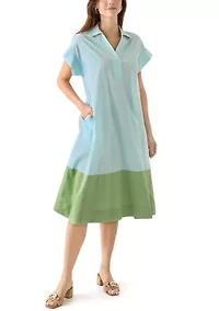 Women's Short Sleeve Dolman Straight Dress