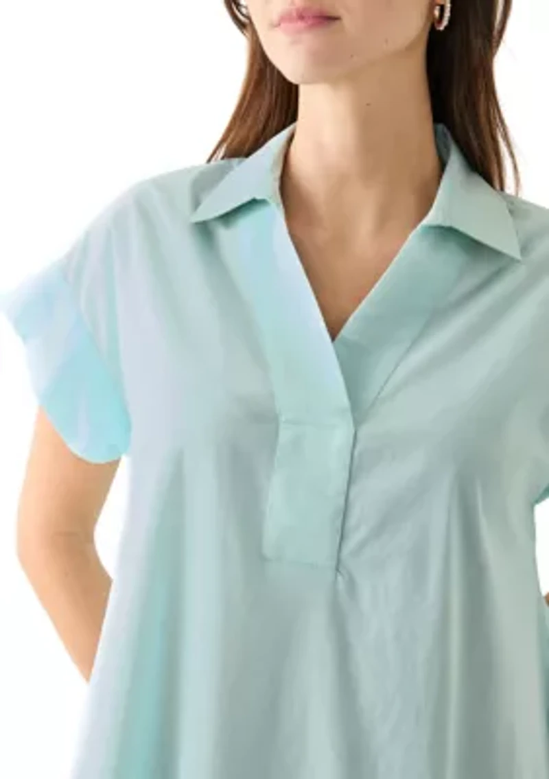 Women's Short Sleeve Dolman Straight Dress