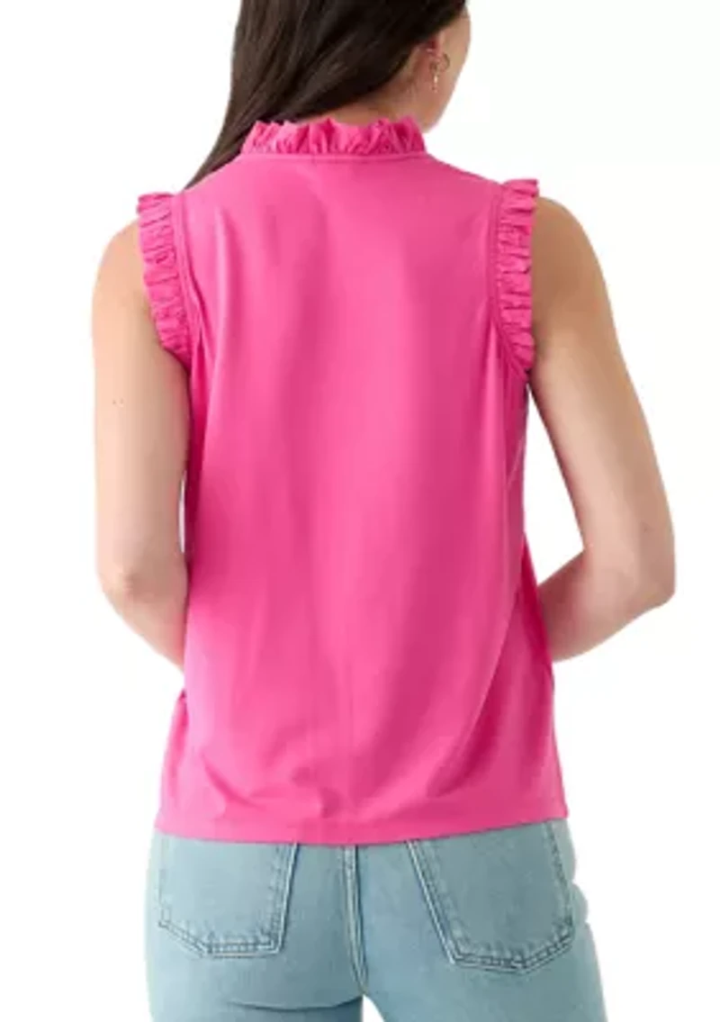 Women's Sleeveless Ruffle Tank Top