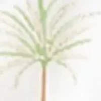 Women's Short Sleeve Printed Henley Top