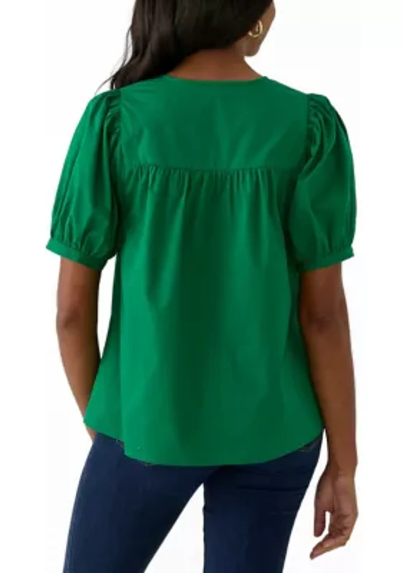 Women's Tassel Peasant Top