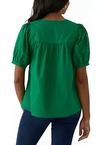 Women's Tassel Peasant Top