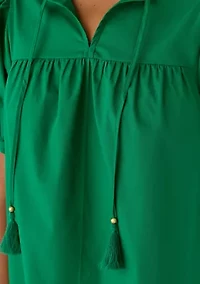 Women's Tassel Peasant Top