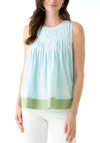 Women's Sleeveless Pintuck Top