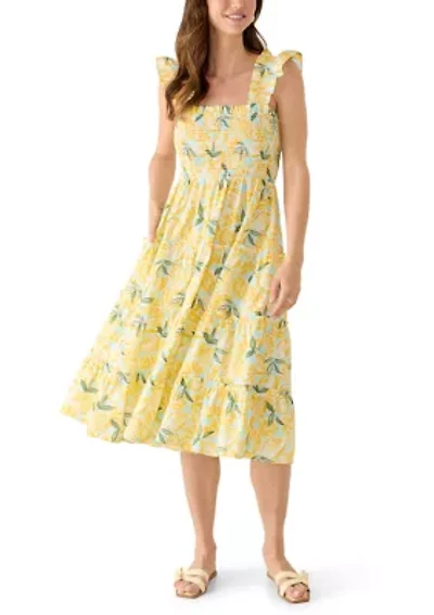 Women's Sleeveless Smocked Midi Dress