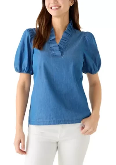 Women's Ruffle Neck Blouse