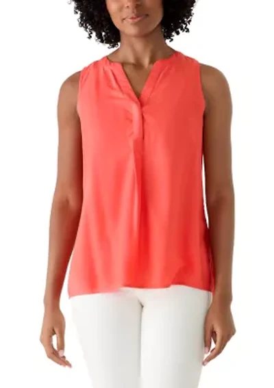 Women's Sleeveless Print Peasant Top