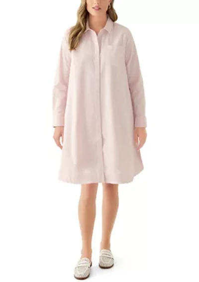 Women's Long Sleeve A-Line Shirtdress