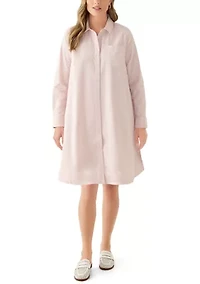 Women's Long Sleeve A-Line Shirtdress
