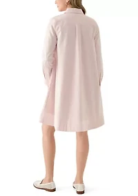 Women's Long Sleeve A-Line Shirtdress