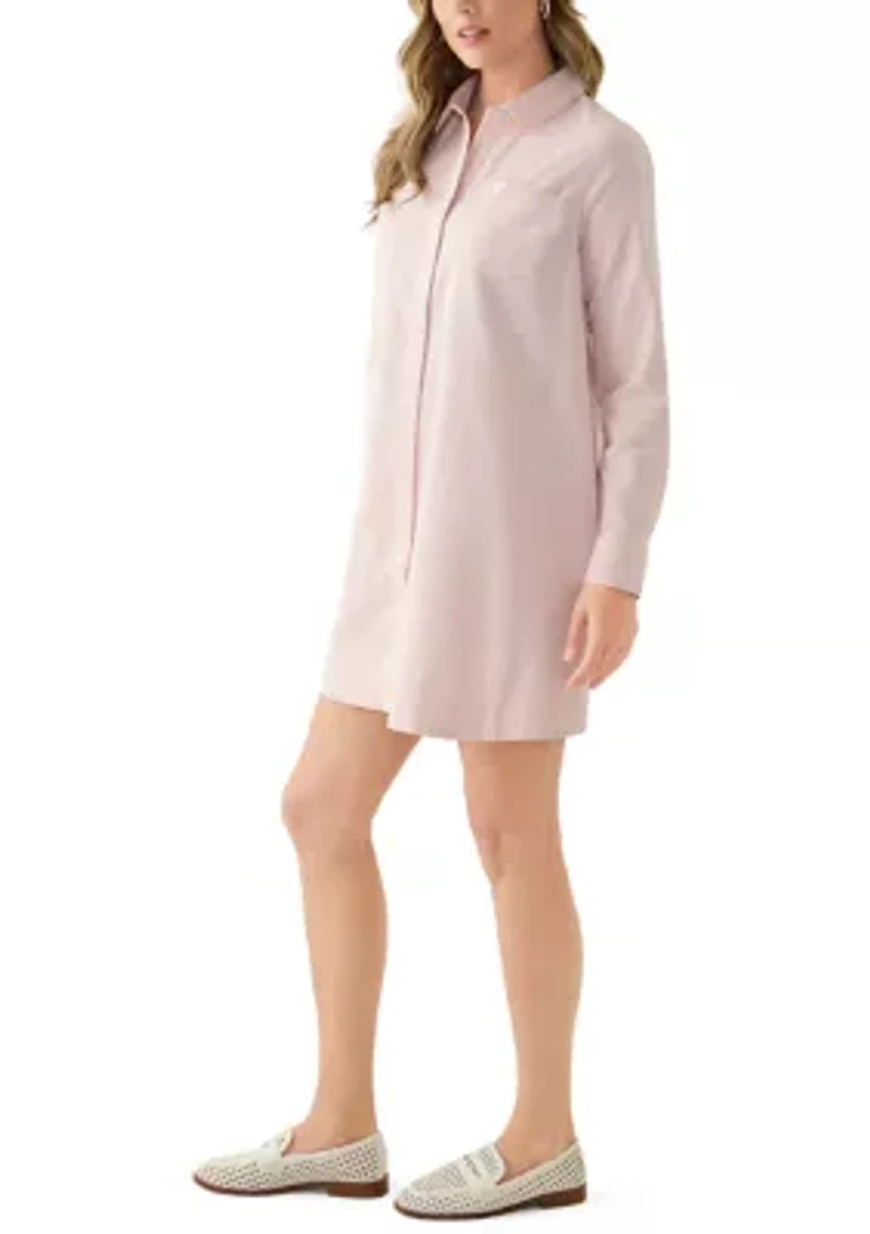 Women's Long Sleeve A-Line Shirtdress