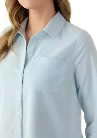 Women's Long Sleeve A-Line Shirtdress