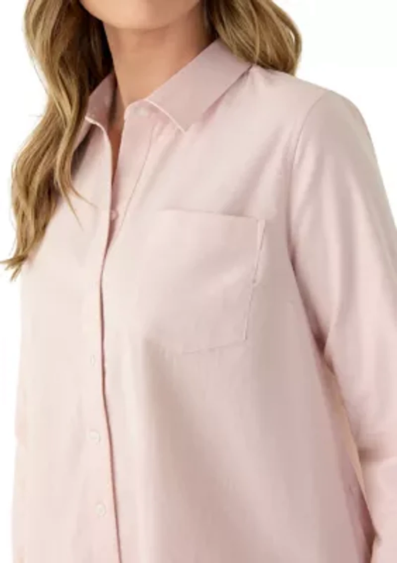 Women's Long Sleeve A-Line Shirtdress