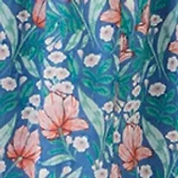 Women's Floral Belted Midi Dress