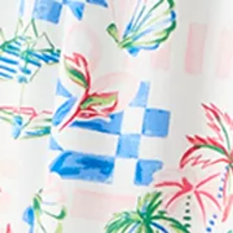 Women's Short Sleeve Waisted Midi Dress