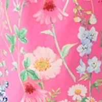 Women's Short Sleeve Waisted Midi Dress