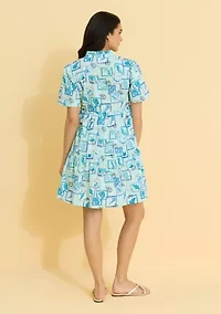 Sewing Down South x Crown & Ivy™ Harbor Short Sleeve Mini Dress