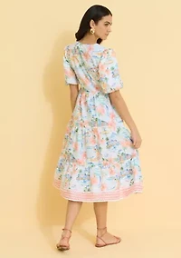 Sewing Down South x Crown & Ivy™ Riley Short Sleeve Tiered Midi Dress