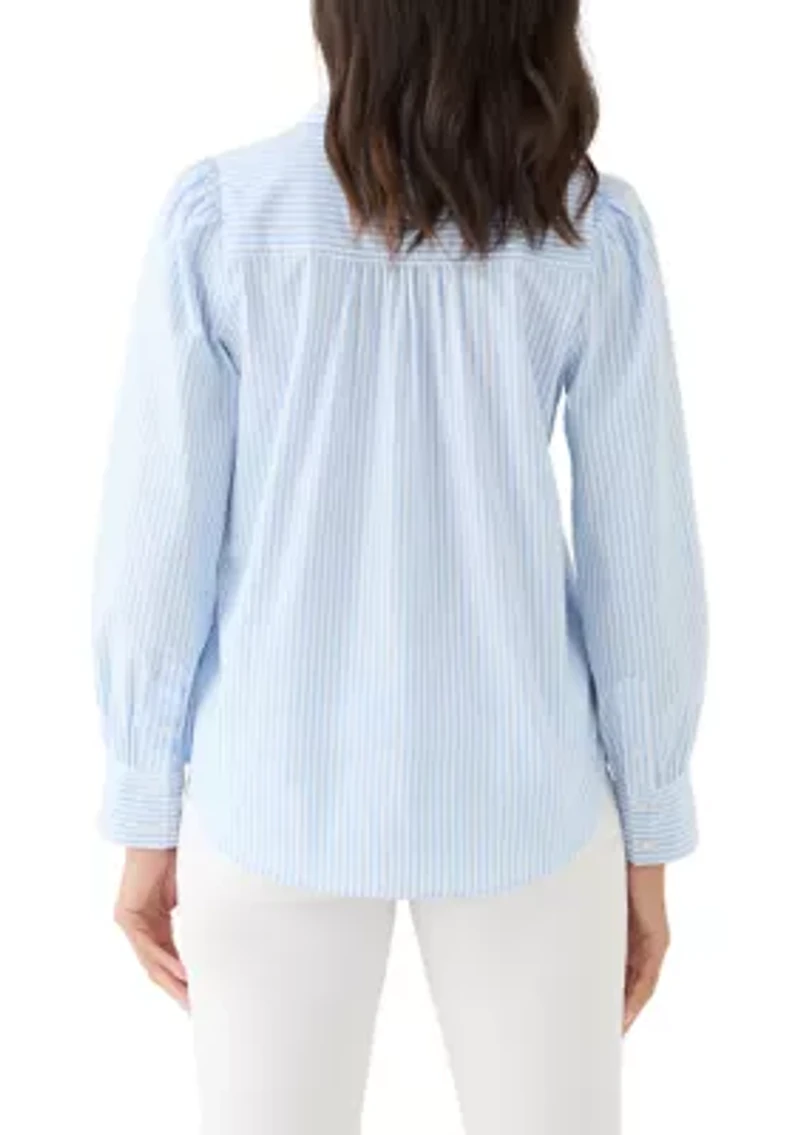 Women's Balloon Sleeve Boyfriend Shirt