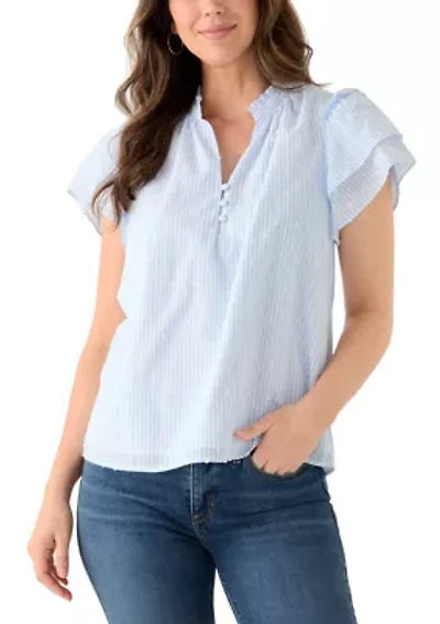 Women's Double Flutter Blouse