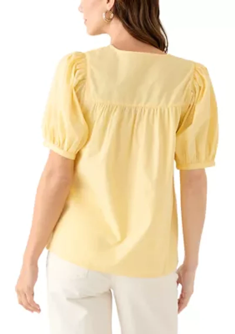 Women's Elbow Tassel Pesant Top