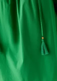 Women's Elbow Tassel Pesant Top