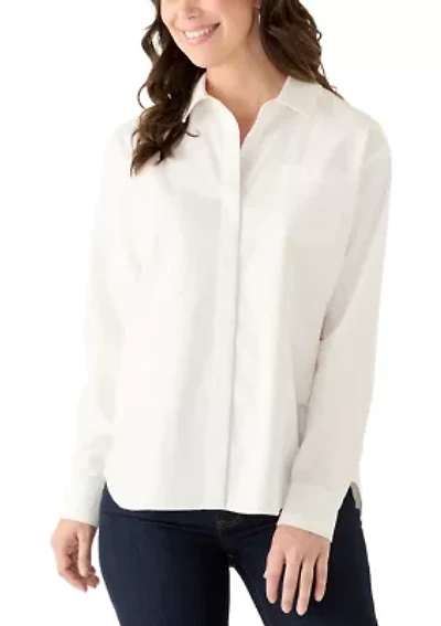 Women's Long Sleeve Boyfriend Shirt