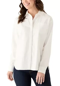Women's Long Sleeve Boyfriend Shirt