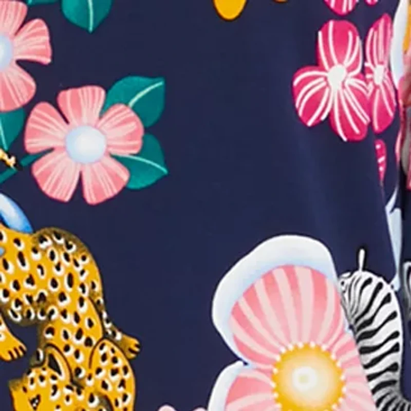 Petite 3/4 Sleeve Split Neck Peasant Top