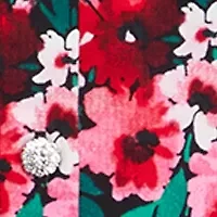 Petite Blouson Sleeve Floral Button Down Shirt