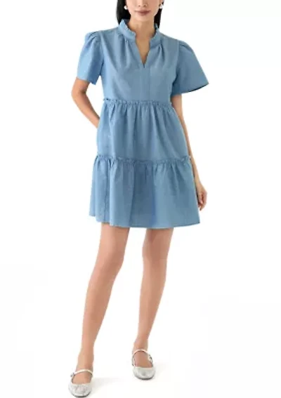 Petite Peasant Mini Dress