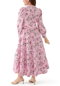 Petite Scallop Trim Shirtdress