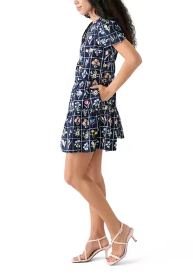 Petite Short Sleeve Tiered Dress