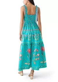 Petite Sleeveless Printed Maxi Dress
