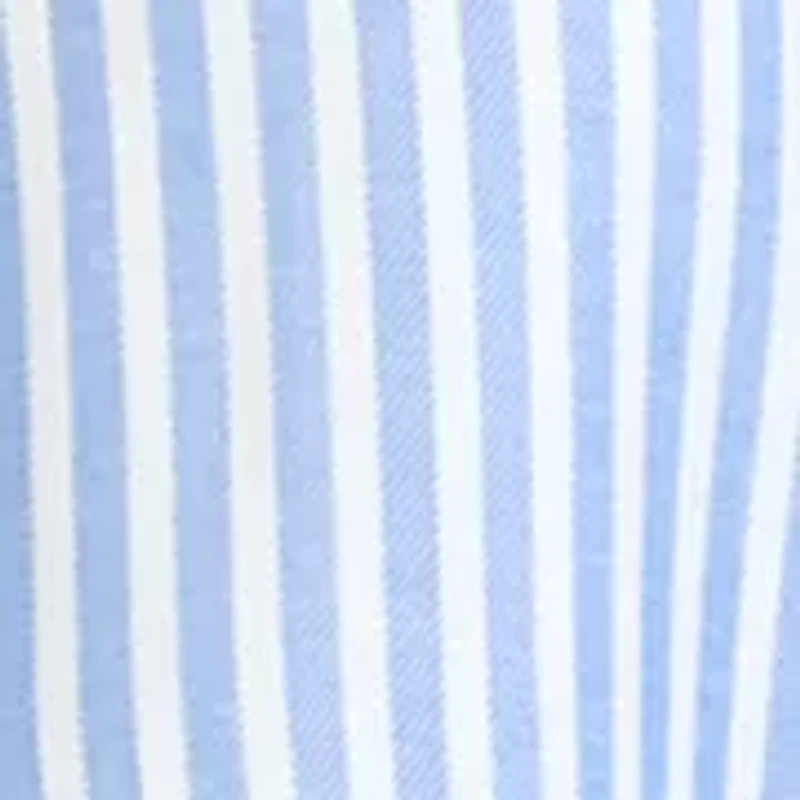 Petite Striped Flutter Sleeve Top