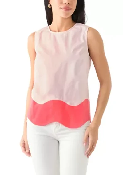 Petite Scallop Trim Top