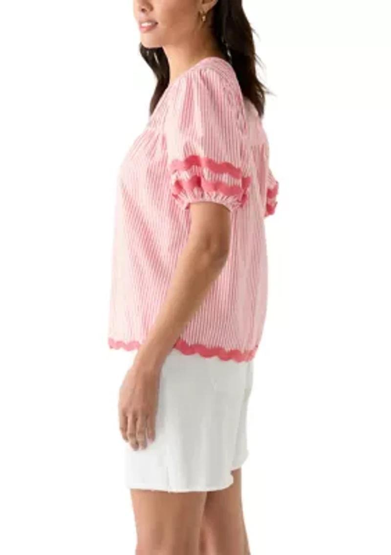 Petite Ric Rac Trim Top