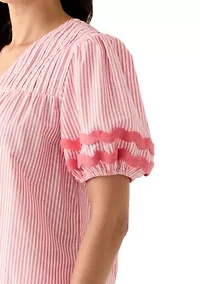 Petite Ric Rac Trim Top