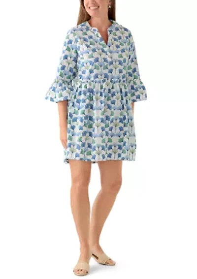 Petite 3/4 Flounce Tier Dress