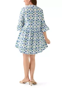 Petite 3/4 Flounce Tier Dress