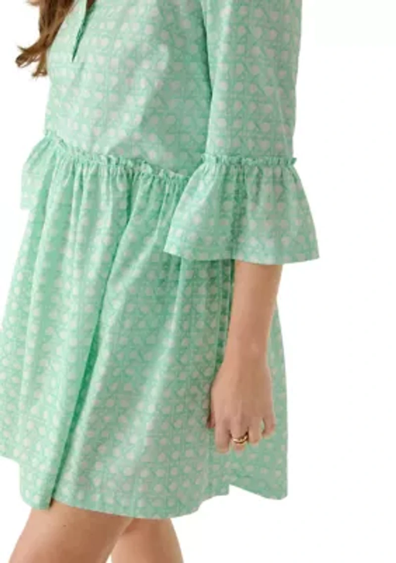 Petite 3/4 Flounce Tier Dress