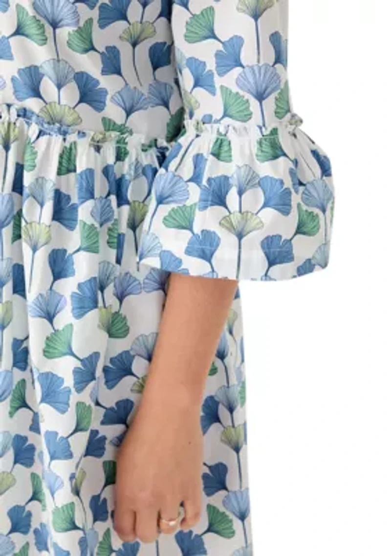 Petite 3/4 Flounce Tier Dress