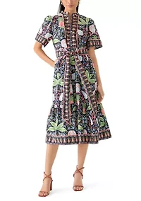 Petite Printed Shirt Dress