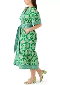 Petite Printed Shirt Dress