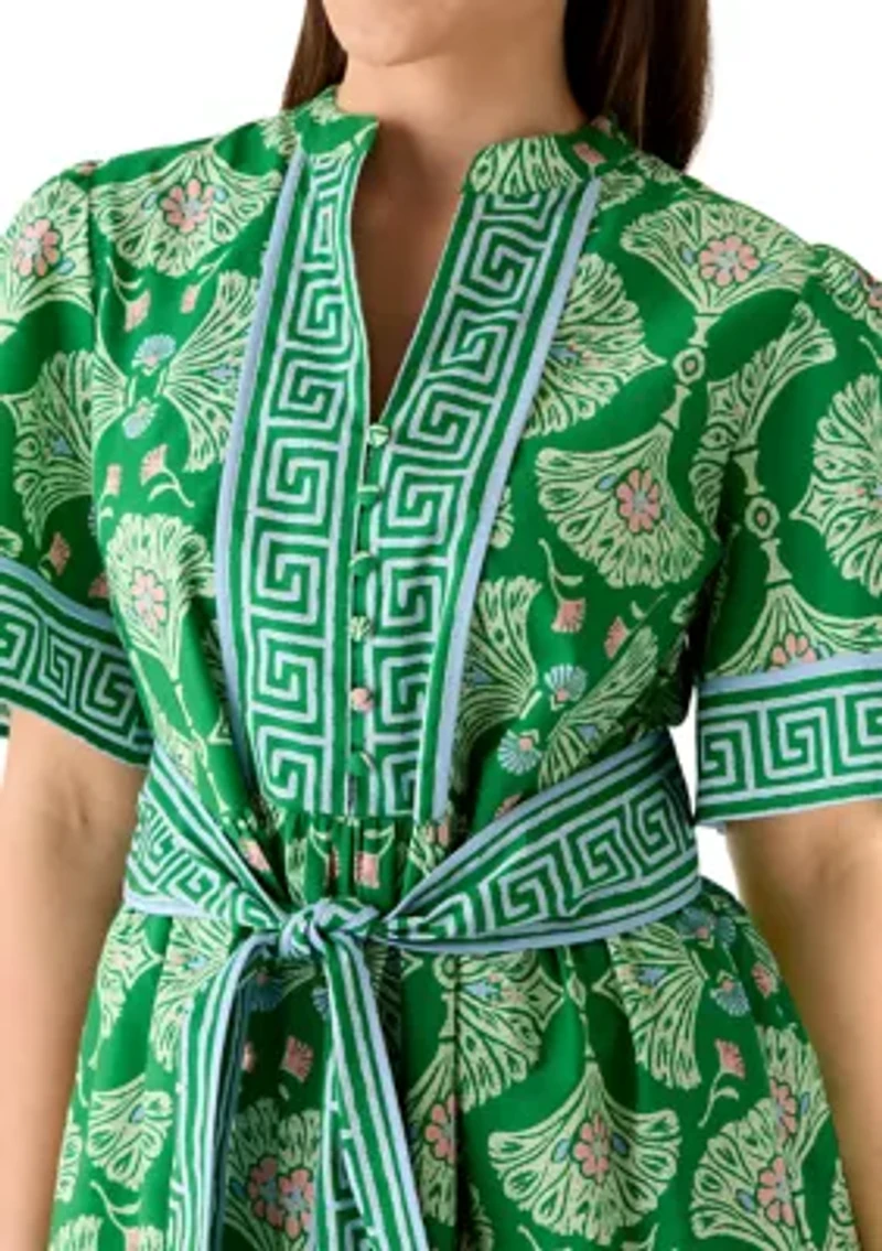 Petite Printed Shirt Dress