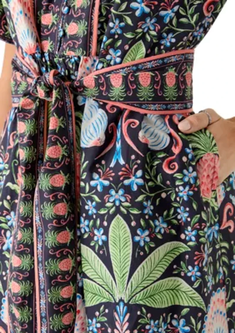 Petite Printed Shirt Dress