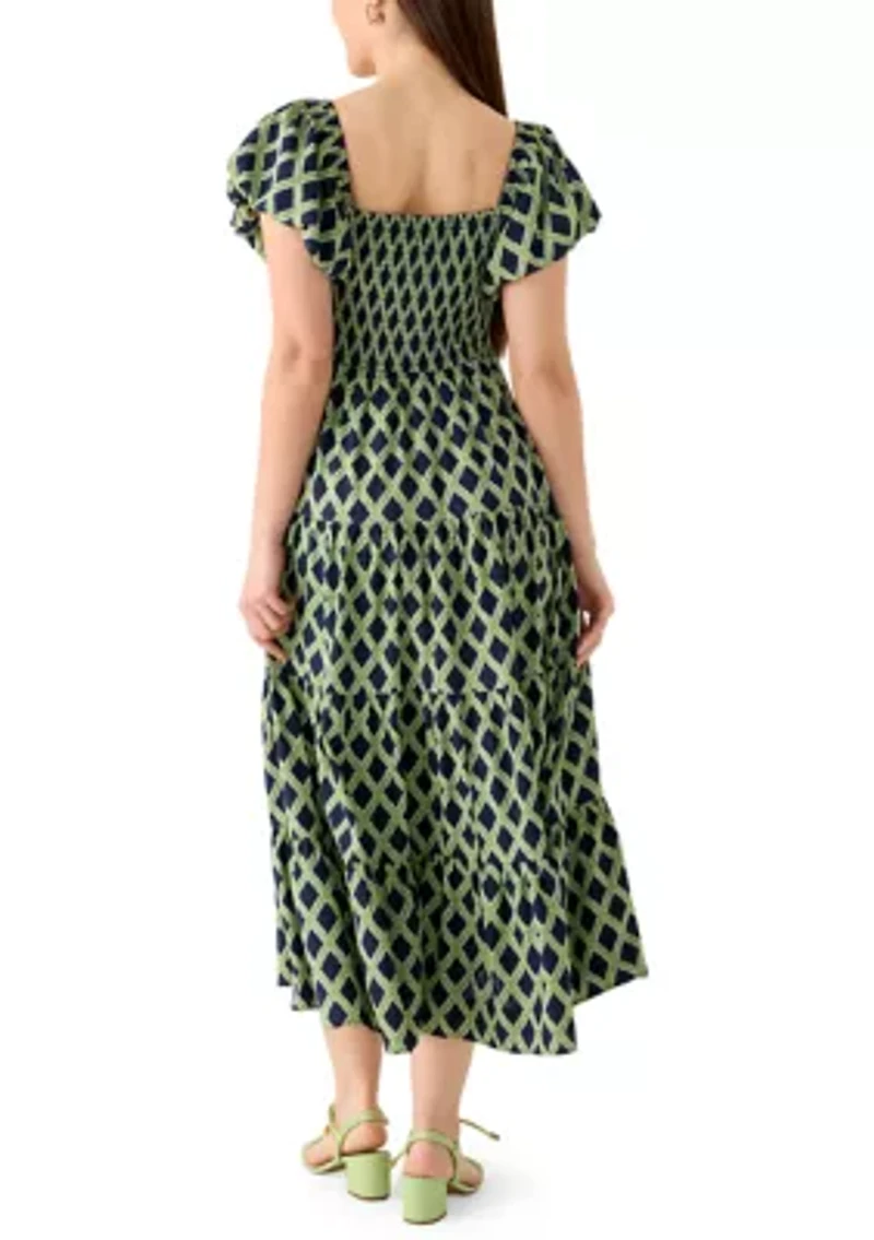 Petite Sleeveless Tiered Midi Dress