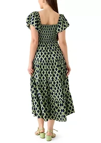 Petite Sleeveless Tiered Midi Dress