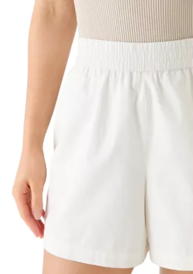 Petite Poplin Shorts