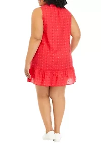 Plus Sleeveless Peasant Dress